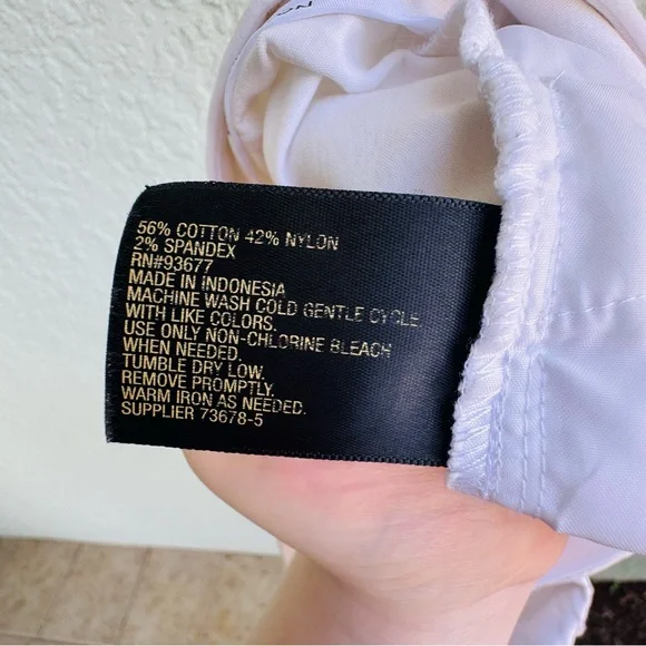 WORTHINGTON 16P cotton white Bermuda dress shorts summer preppy smart casual - Picture 6 of 7